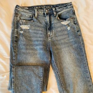 American Eagle Acid Wash Mom Jeans